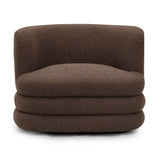 Astor Heavy Performance Boucle Swivel Hotel Lounge Chair - Brown