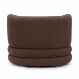 Astor Heavy Performance Boucle Swivel Hotel Lounge Chair - Brown