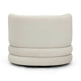 Astor Performance Faux Mohair Swivel Hotel Lounge Chair - Cream