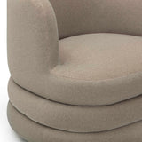 Astor Performance Faux Mohair Swivel Hotel Lounge Chair - Taupe