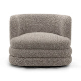 Astor Heavy Performance Boucle Swivel Hotel Lounge Chair - Heathered Grey