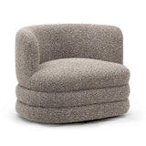 Astor Heavy Performance Boucle Swivel Hotel Lounge Chair - Heathered Grey