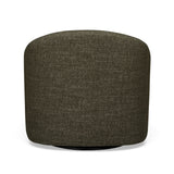 Thao Contract-Grade Basketweave Fabric Swivel Accent Chair - Green