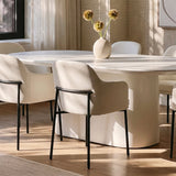 Sydney Performance Vegan Leather Armchair - Set of 2 - Cream