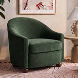 Cettie Performance Velvet Accent Chair - Green