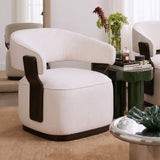 Madison Performance Swivel Accent Chair - Chalk
