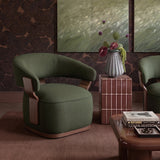 Madison Performance Swivel Accent Chair - Green