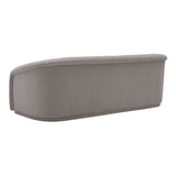 Yara 90.6" Pleated Performance Velvet Sofa by Inspire Me! Home Decor - Grey