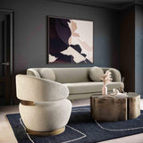 Austin Performance Fabric Swivel Accent Chair - Beige