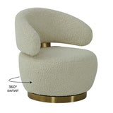 Austin Performance Fabric Swivel Accent Chair - Beige