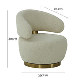 Austin Performance Fabric Swivel Accent Chair - Beige