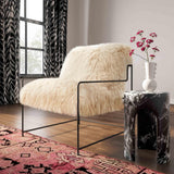 Kimi Genuine Sheepskin Accent Chair - Natural
