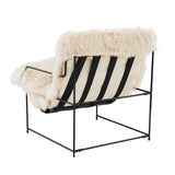 Kimi Genuine Sheepskin Accent Chair - Natural