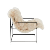 Kimi Genuine Sheepskin Accent Chair - Natural