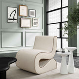 Senna Performance Fabric Accent Chair - Cream