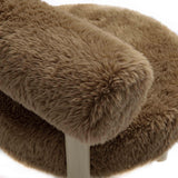Carmel Contract-Grade Vegan Shearling Accent Chair - Taupe