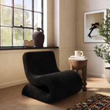 Senna Performance Oversized Corduroy Accent Chair - Black