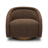 Rory Performance Boucle Swivel Accent Chair - Chocolate Brown