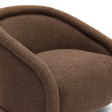 Rory Performance Boucle Swivel Accent Chair - Chocolate Brown