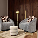 Rory Performance Boucle Swivel Accent Chair - Grey