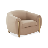 Lina Accent Chair by Inspire Me! Home Decor - Cafe Au Lait