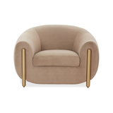 Lina Accent Chair by Inspire Me! Home Decor - Cafe Au Lait