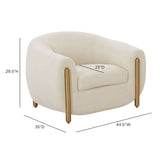 Lina Accent Chair by Inspire Me! Home Decor - Cream