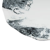 Mera Resin Petal Tray - Black and White