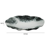 Mera Resin Petal Tray - Black and White