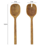 Mera Resin Serving Spoons - Set of 2 - Mustard Yellow