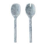 Mera Resin Serving Spoons - Set of 2 - Black and White