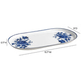 Cottage China Blue &amp; White Serving Tray
