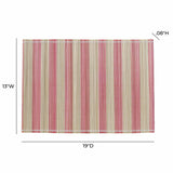 Jora Faded Bamboo Placemat - Set of 4 - Pink