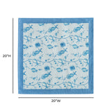 Dolce Natural Cotton Napkin - Set of 4 - Baby Blue