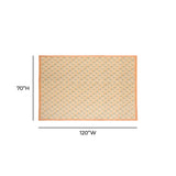 Dolce Natural Cotton Table Cloth - Blush / 70" x 120"