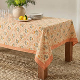 Dolce Natural Cotton Table Cloth - Blush / 70" x 140"