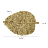 Leaf Seagrass Placemat - Set of 4 - Natural