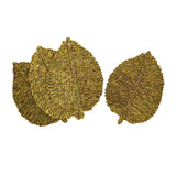 Leaf Seagrass Placemat - Set of 4 - Yellow