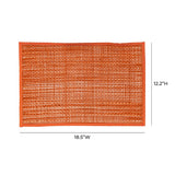 Peele Seagrass Placemat - Set of 4 - Terracotta