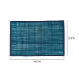Peele Seagrass Placemat - Set of 4 - Blue