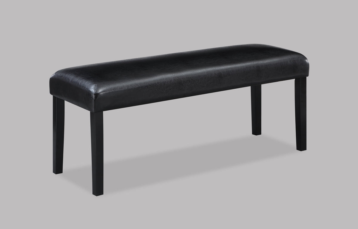 Tanner Black Dining Bench - Crown Mark | Olivia Furniture
