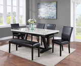 Tanner White/Black Dining Chair, Set of 2 - Crown Mark | Olivia Furniture