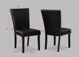 Tanner White/Black Dining Chair, Set of 2 - Crown Mark | Olivia Furniture