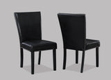 Tanner White/Black Dining Chair, Set of 2 - Crown Mark | Olivia Furniture