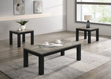 Theo Concrete/Black 3-Piece Cocktail Set - Crown Mark | Olivia Furniture