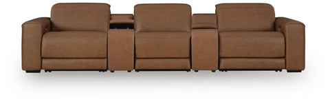 Magic Man 5-Piece Power Reclining Sectional with Console