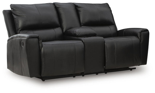 Glossmore Reclining Loveseat with Console