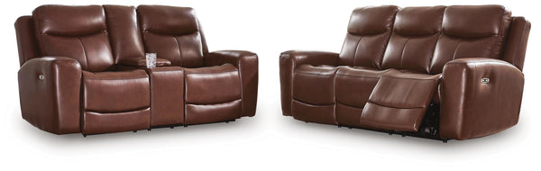 Bexhurst Mahogany Power Reclining Living Room Set