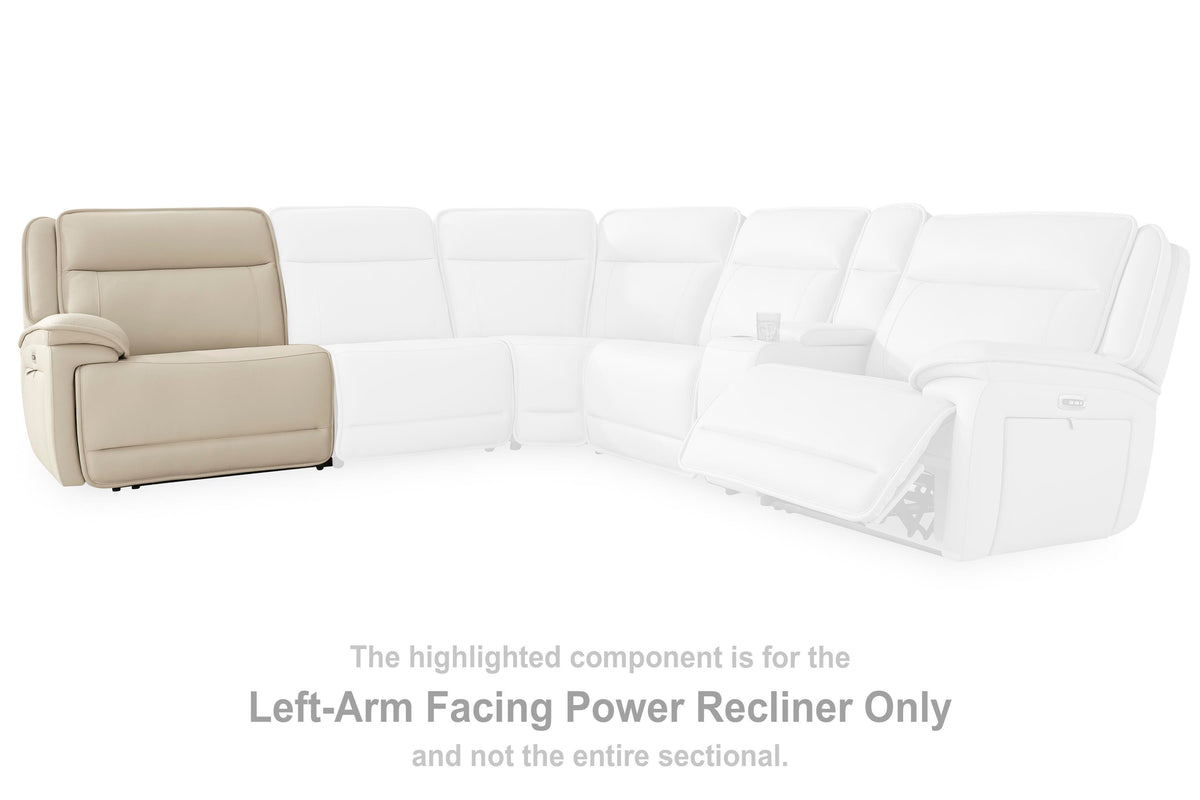 Double Deal Left-Arm Facing Power Recliner