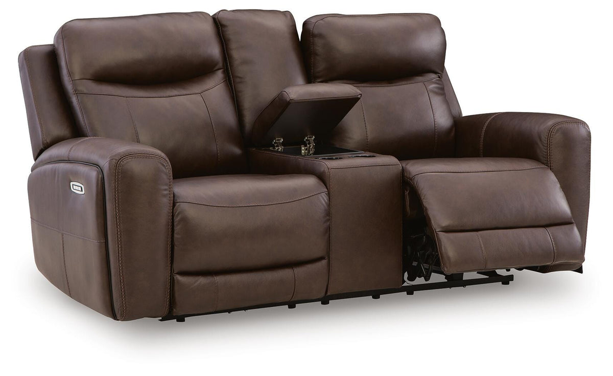 Gravier Power Reclining Loveseat with Console